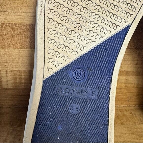 Rothys the sneaker womens size 8.5 sand white shoes slip on - Picture 6 of 9